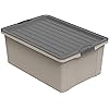 Rotho Paso Mülleimer 20l mit Deckel, Kunststoff (PP recycelt) BPA-frei