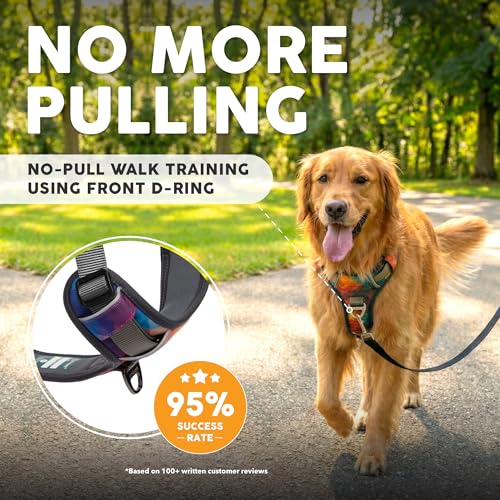 Embark No Pull Dog Harness, Reflective Adjustable Training Vest, No Choke | Adjustable straps fit all dog breeds with sturdy hooks; 360° reflective trim, soft padded Harness Design for All Dogs - Image 3