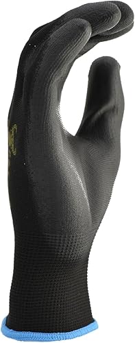 Miniatura 3 de 12 pares de guantes de trabajo para hombre, guantes de agarre ligeros para el trabajo, disponibles en 4 tamaños, guantes recubiertos de goma de