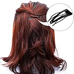 Chinco 24 Pcs Double Grip Hair Clips Metal Snap Clips Women Barrettes for Hair Making, Salon Supplies(Black,2 Inch) - Image 5