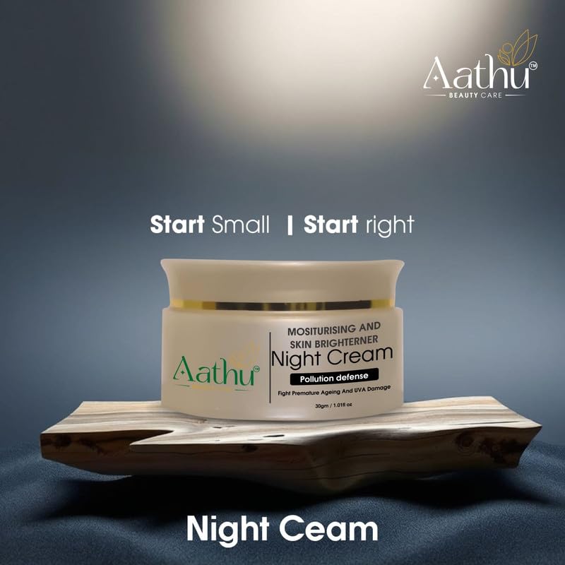 Aathu Moisturizing And Skin Brightener Day Cream As Polluation Defence (Pack 3) | White |90g | Scented | For Personal Care and Use