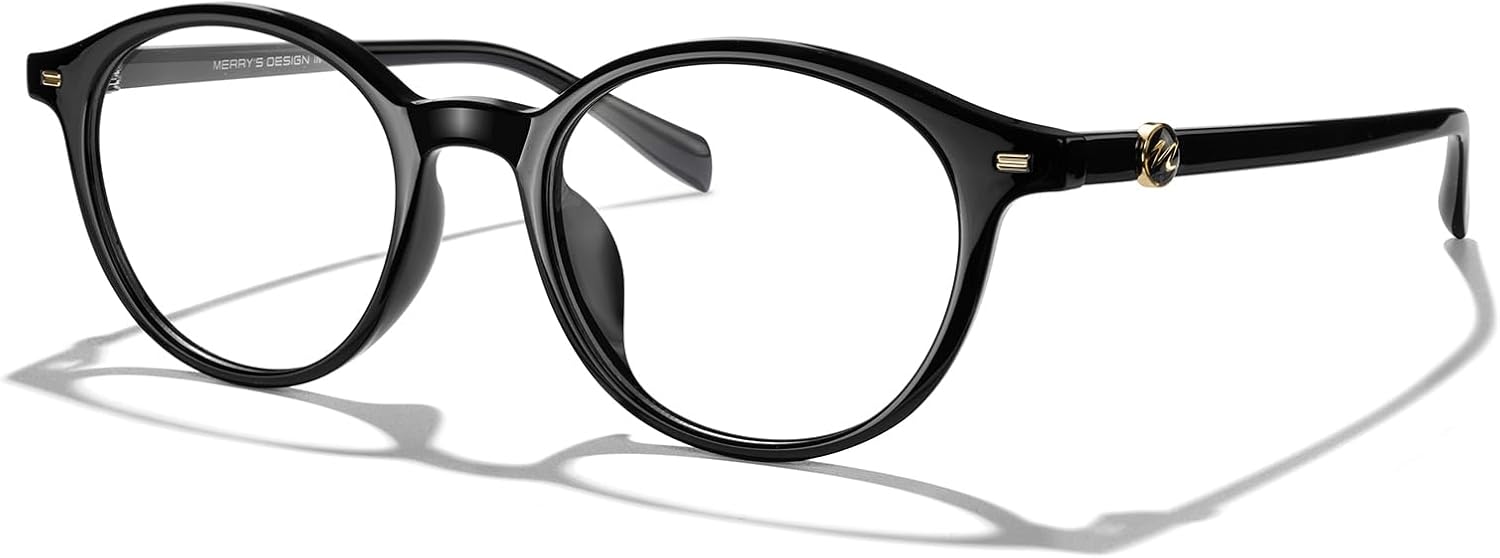 MERRY'S Reading Glasses for Women Retro Round Frame Blue Light Blocking Reading Glasses Fashionable Readers
