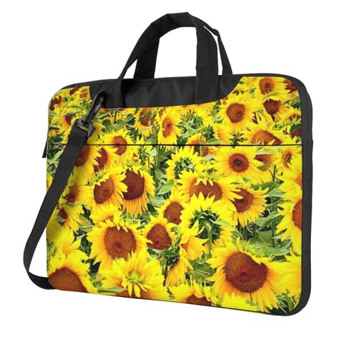 Sacoche PC tournesols antichoc avec doublure douce antistatique