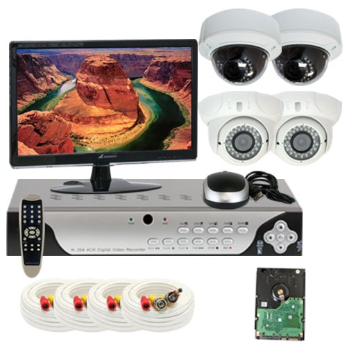 GW Security Inc 4CHE3 4 Channel H.264 960H & D1 Realtime DVR System