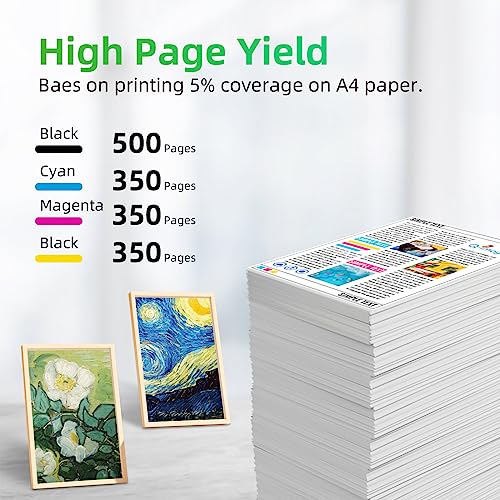 Q-image Compatible T604XL Ink Cartridges multipack Compatible with T604XL Ink Cartridges for Epson Expression Home XP 2200 XP 2205 XP 3200 XP 4200 Workforce WF-2910DWF WF-2930DWF WF-2935DWF WF-2950DWF - Image 3