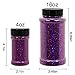 TORC 4 OZ Grape Purple Holographic Glitter 4 Ounce Mix Chunky Glitter Bulk for Resin Craft Cosmetic Art Festival Decoration