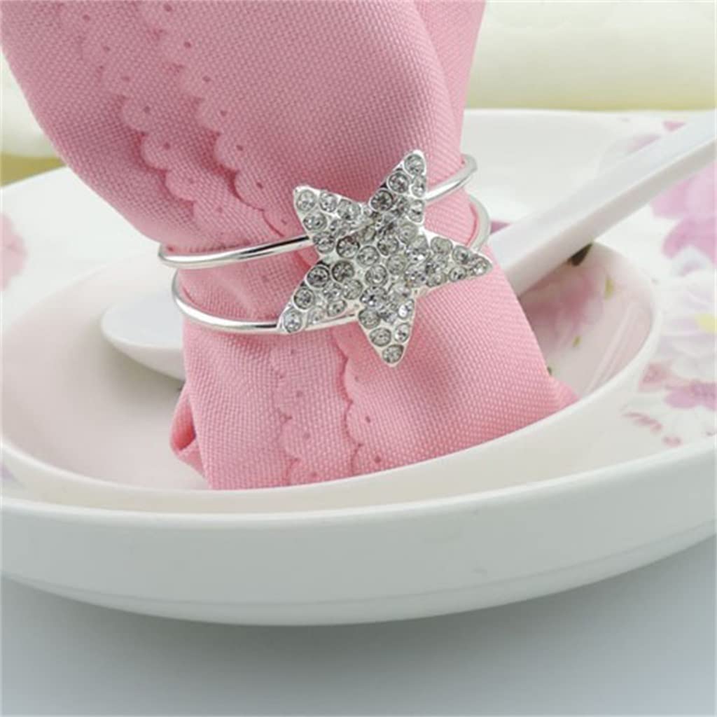 100 Stück Hochzeit Tischaccessoires Party Servietten Schnalle Festdekoration Zubehör Mahlzeit Dekoration Serviettenringe (Einheitsgröße)