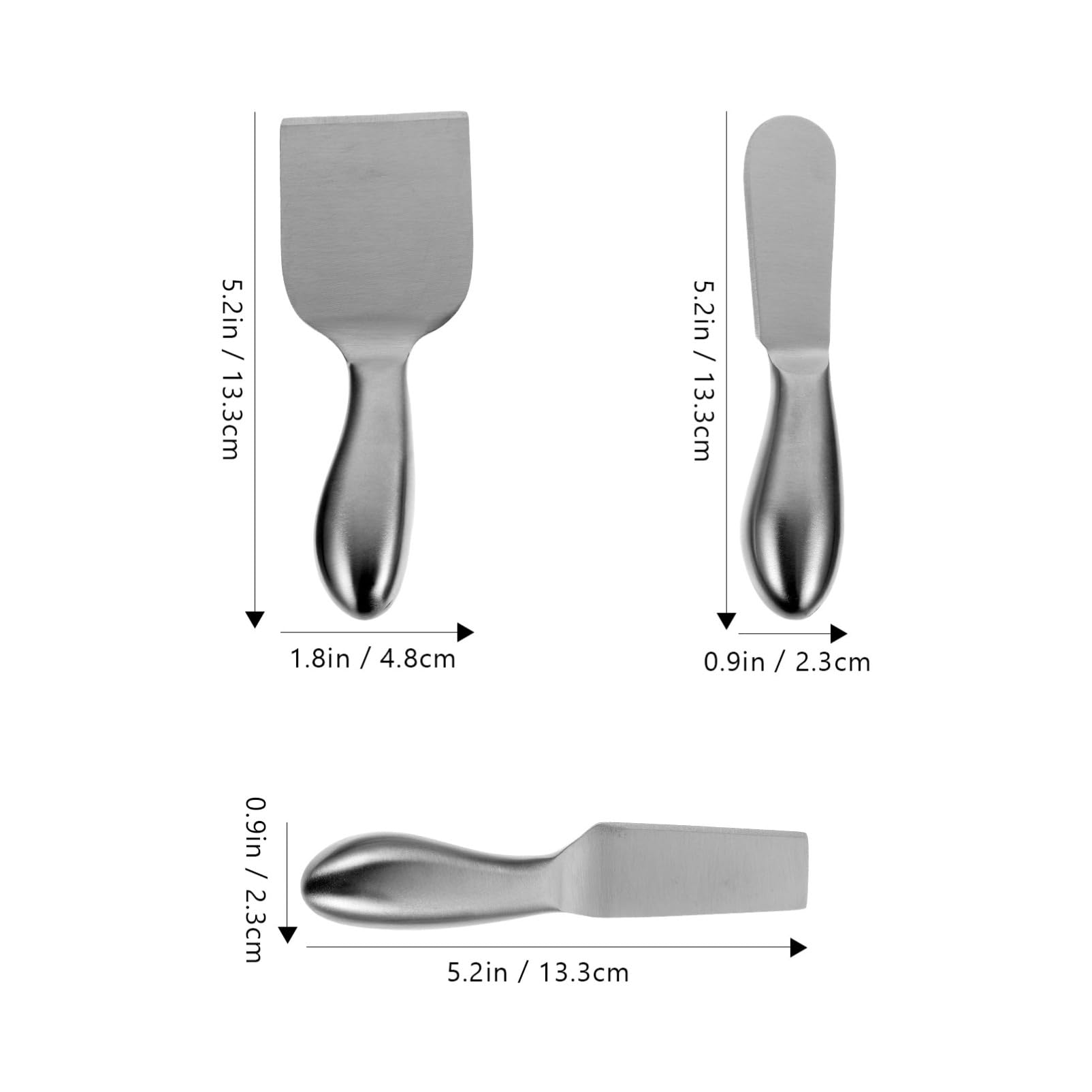 HOLIDYOYO Butter Cheese Fruit Jam Spatula 1 Set Cheese Cutter Portable Kitchen Baking Tools