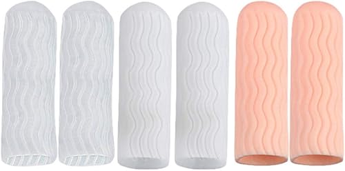 3 pares de protectores para cunas de goma para coser en la punta de los dedos, protectores de pegamento caliente, fundas protectoras, guantes,