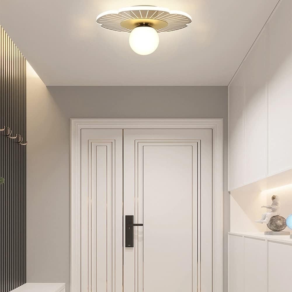 モダンなシャンデリア, モダンなM-INIシーリングライトセミフラッシュマウントシーリングライト器具北欧クリエイティブガラスシェード