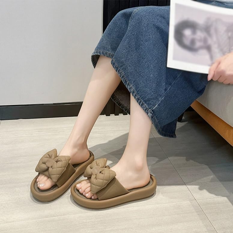Thick Sole Slippers for Women Versatile Soft Sole Thick Sole Sandals for Women(35)4