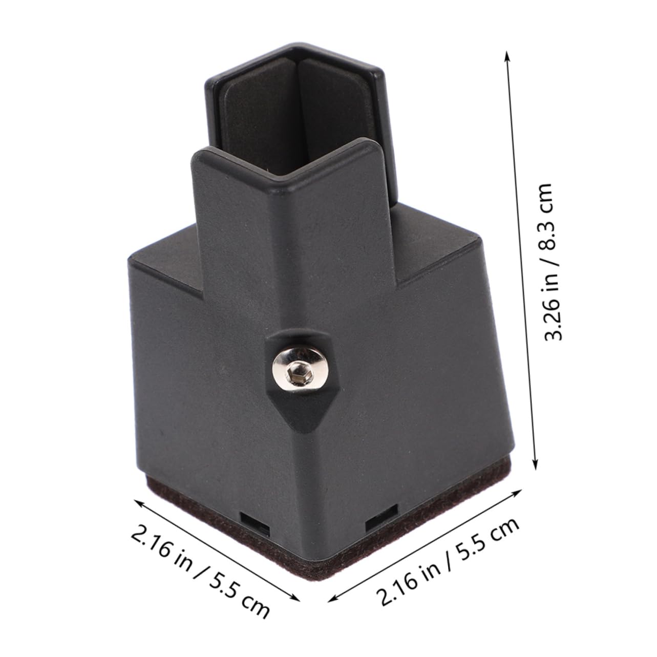 Cabilock 4pcs Adjustable Bed Risers for Furniture Heavy Duty Bed Frame Elevators Supports Legs Non- Design for Stability for Sofas Desks and Chairs