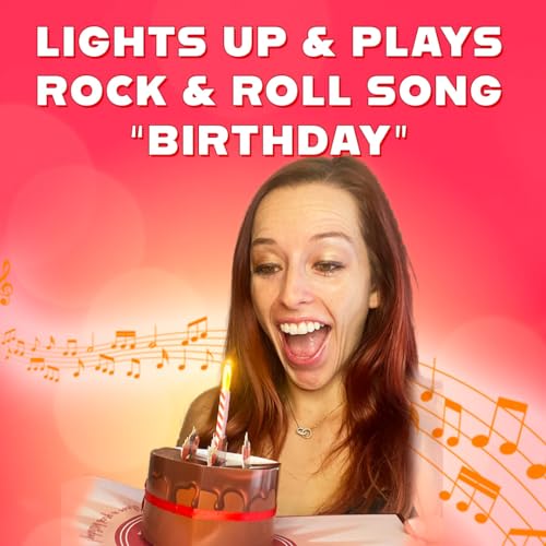 100 GREETINGS Birthday Cards with Lights & Music - Happy Birthday Card Mom, Birthday Gift for Son, Birthday Cards Women & Men, 1 Pop Up Birthday Card (Brown Cake)