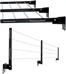 Varal De Parede 3 Hastes para Casa e Apartamentos