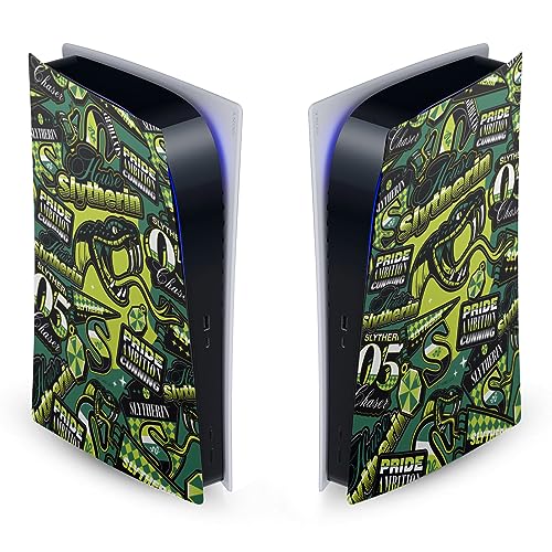 Couvrez les coques de votre PS5 Digital avec l'autocollant vinyle Harry Potter Serpentard anti-trace