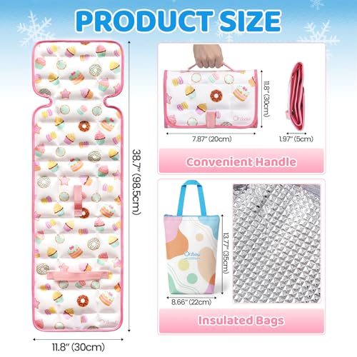 Image of Orzbow Car Seat Cooling Pad with Insulated Bag, Carseat Cooler Pad for Babies Toddler Kids Infant, Portable Baby Cooling Pad for Hot Summer to Keep Comfortable, White