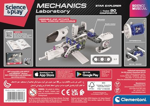 Clementoni Science&Play Mechanics Laboratory - Star Explorer, STEM Building Set for Kids 8+ Years, Made in Italy, 61569 - Image 2
