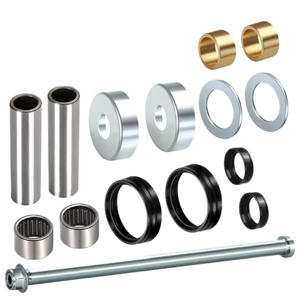Kit cuscinetti forcellone e guarnizioni e albero perno compatibili con 700 700R 2006-2024