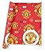Manchester United Wrapping Paper 2 Sheet 2 Tags, Man United Gift Wrap