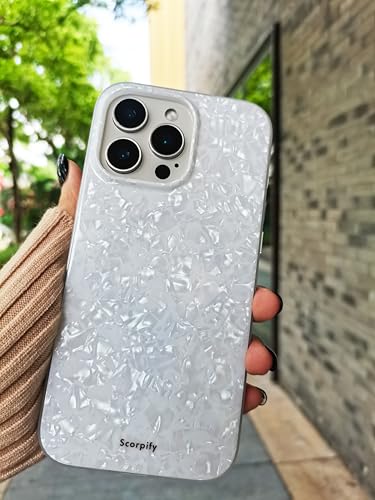 Coque iPhone 16 Pro magnétique perle blanche cadeau - 3