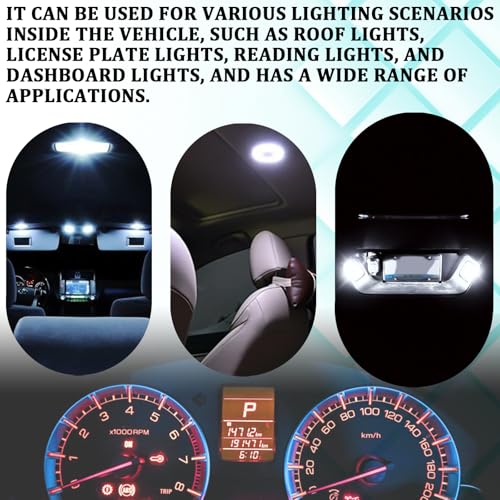 10 piezas bombillas LED BA9S rojas 12V 6000K para auto miniatura 6