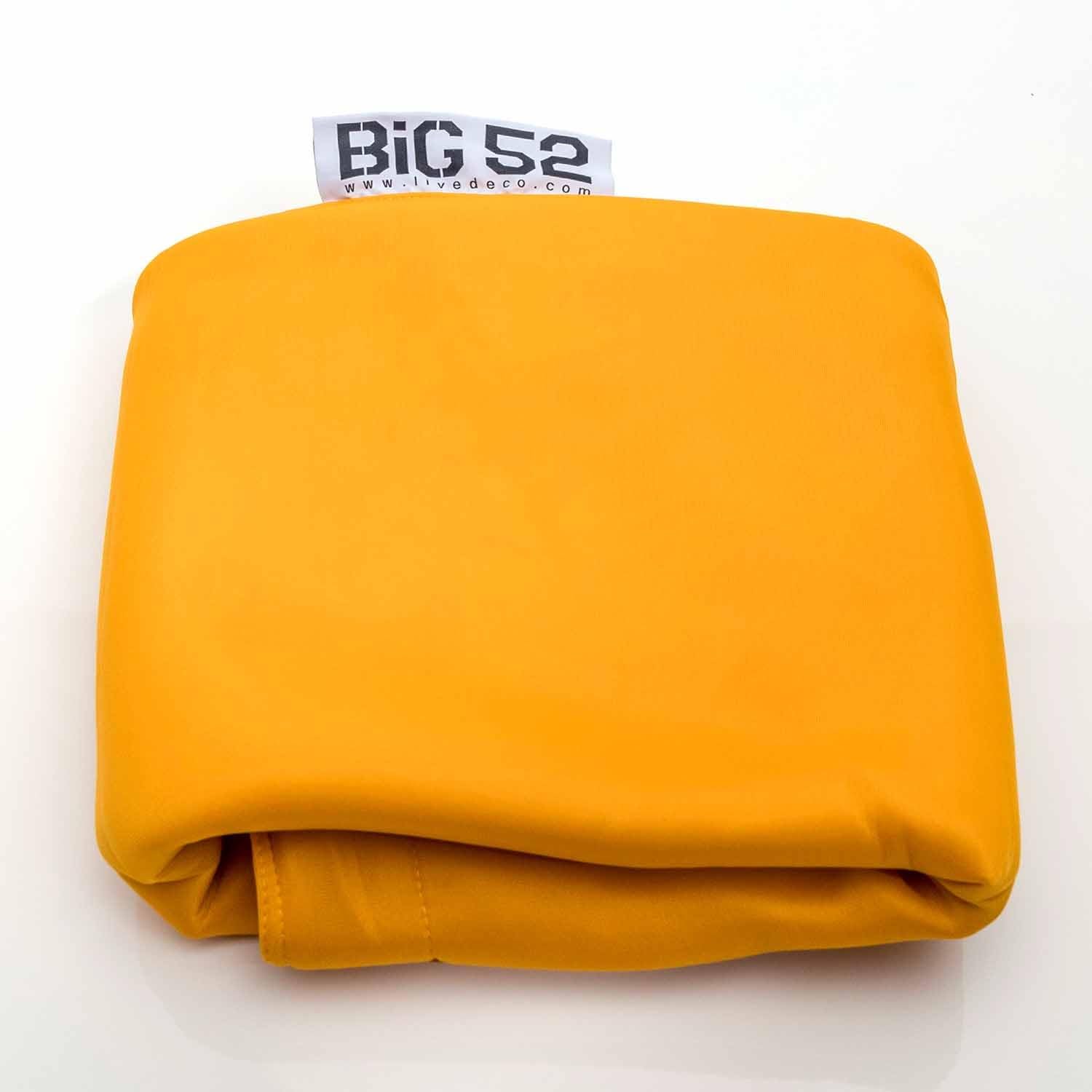 LIVEDECO - Housse Vide Pouf Géant XXL, Flottant pour Piscine, Jaune Pool BiG52