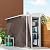 Outsunny 4' x 8' Metal Outdoor Storage Shed, Lean to Storage Shed, Garden Tool Storage House with Lockable Door and 2 Air Vents for Backyard, Patio, Lawn, Brown
