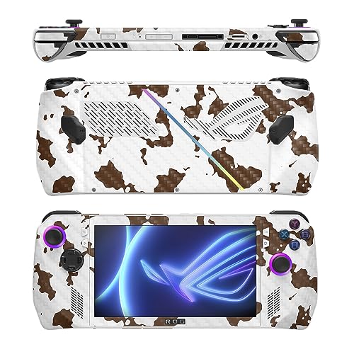 Image of MightySkins Carbon Fiber Skin Compatible with Asus ROG Ally - Brown Cow | Protective, Durable Textured Carbon Fiber Finish | Easy to Apply, Remove, and Change Style