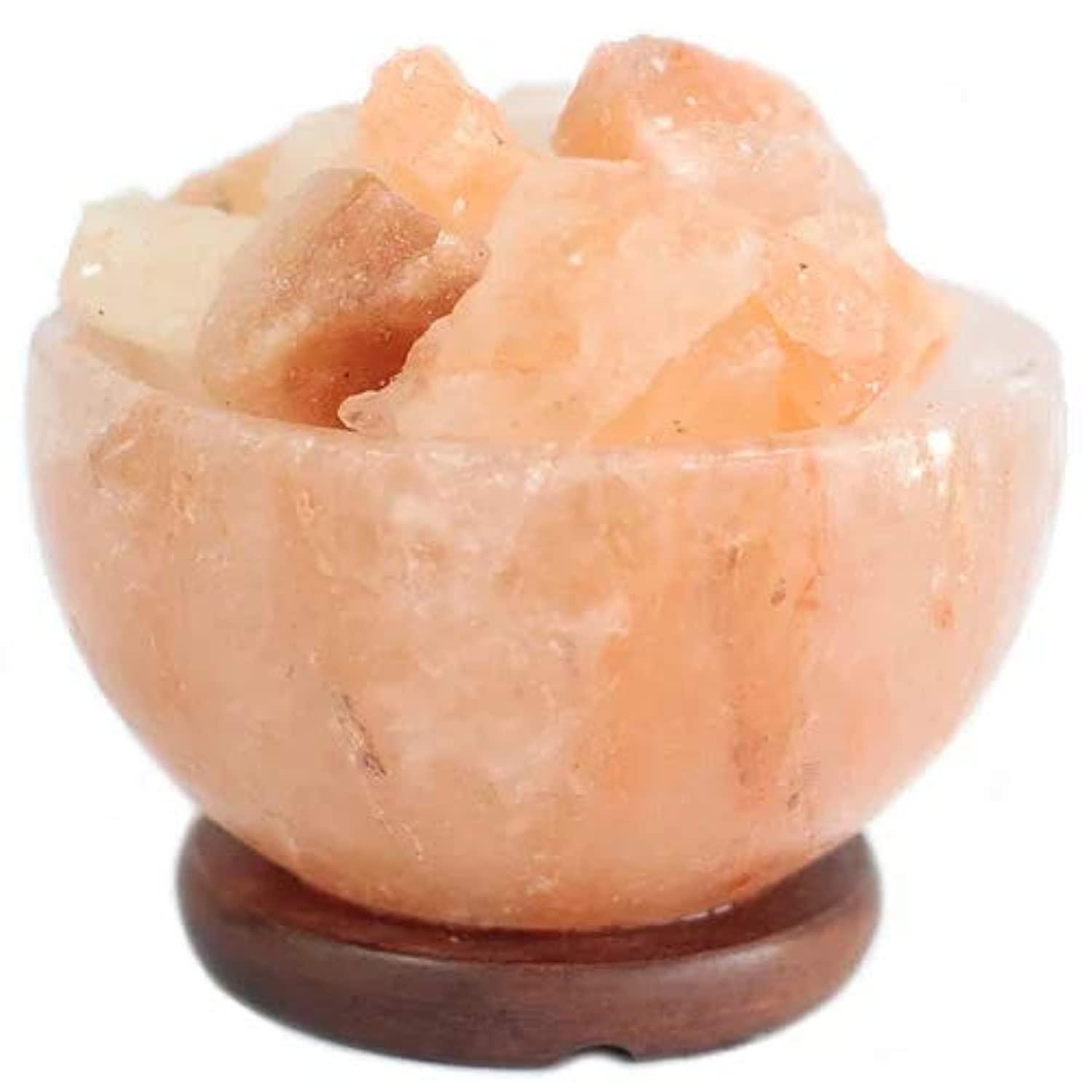 Himalayan Rock Salt lamp in bowl