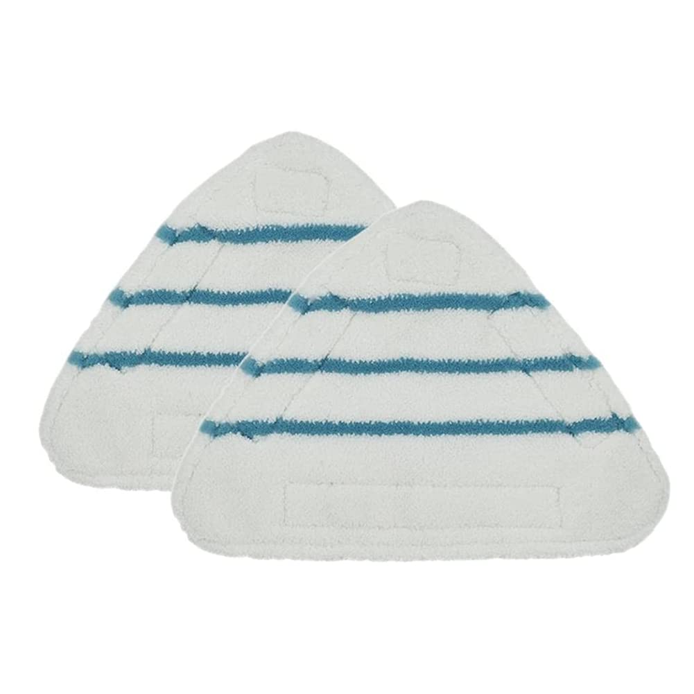 Karriter 2Pcs Steam Mop Replacement Pads Triangle Washable Cloth Microfiber Steam Mop Pads Pad Steam Mop Replacement