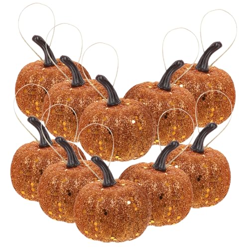 Pumpkin Decor Halloween lot de 10 citrouilles d'automne pour décoration de jardin et de magasin