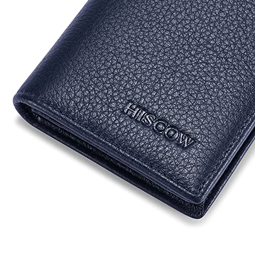 Image of HISCOW Business Card Holder with Large Compartment - Full Grain Leather