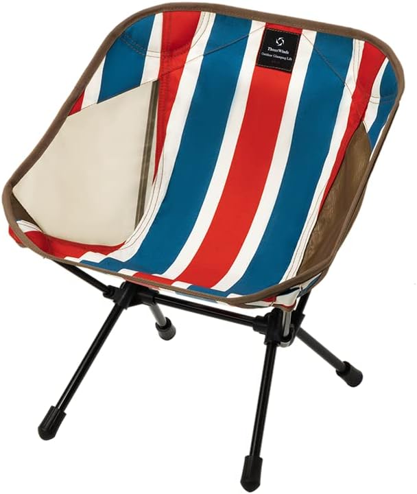 Thous Winds アウトドアチェア 子供用 ミニ 折りたたみ キャンプ椅子 コンパクト キッズ チェア 軽量 耐荷重80kg 収納袋付属