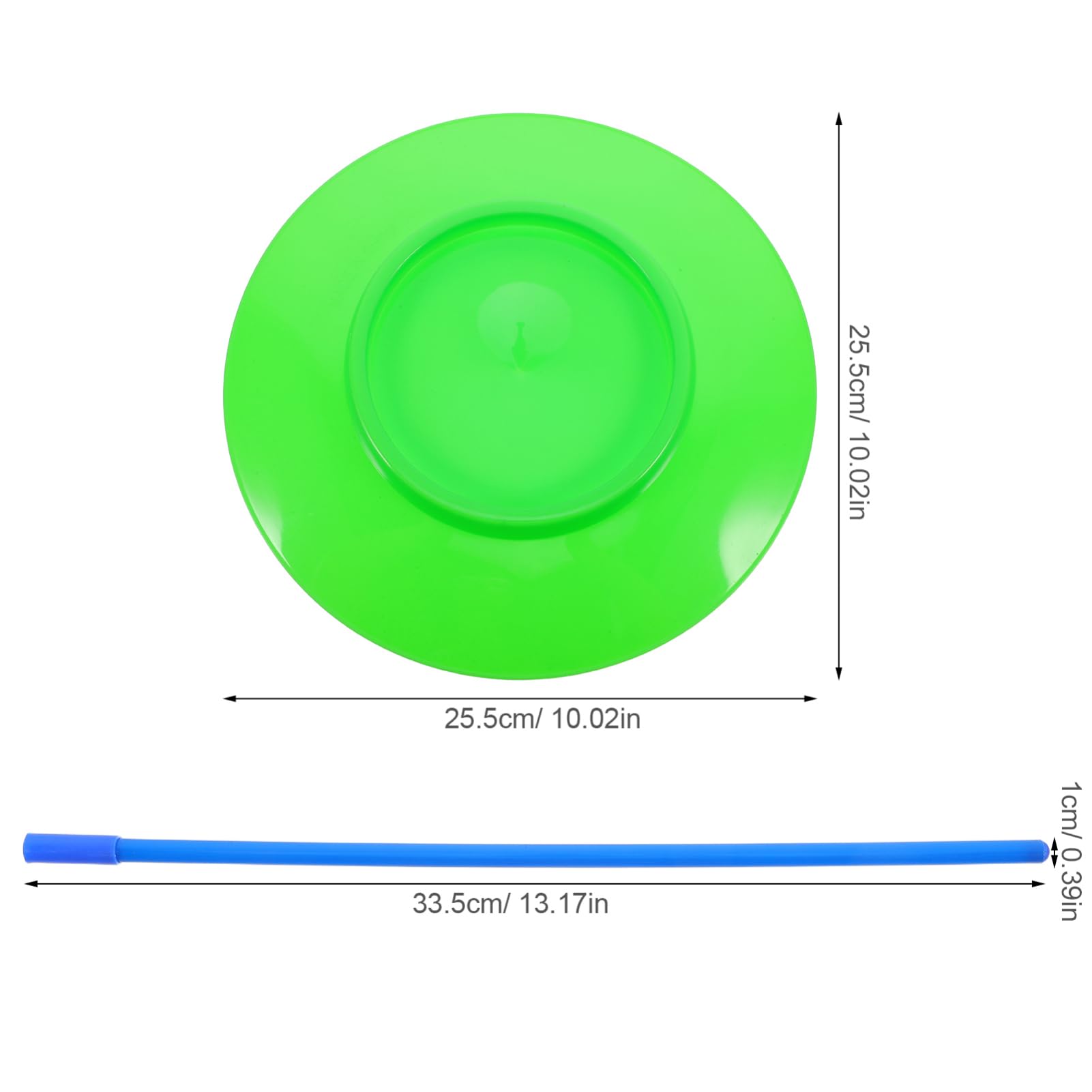 GALPADA Juggling Plates Spinning Plate Set Circus Juggling Props Balance Sticks Plates Circus Performances Props for Beginners