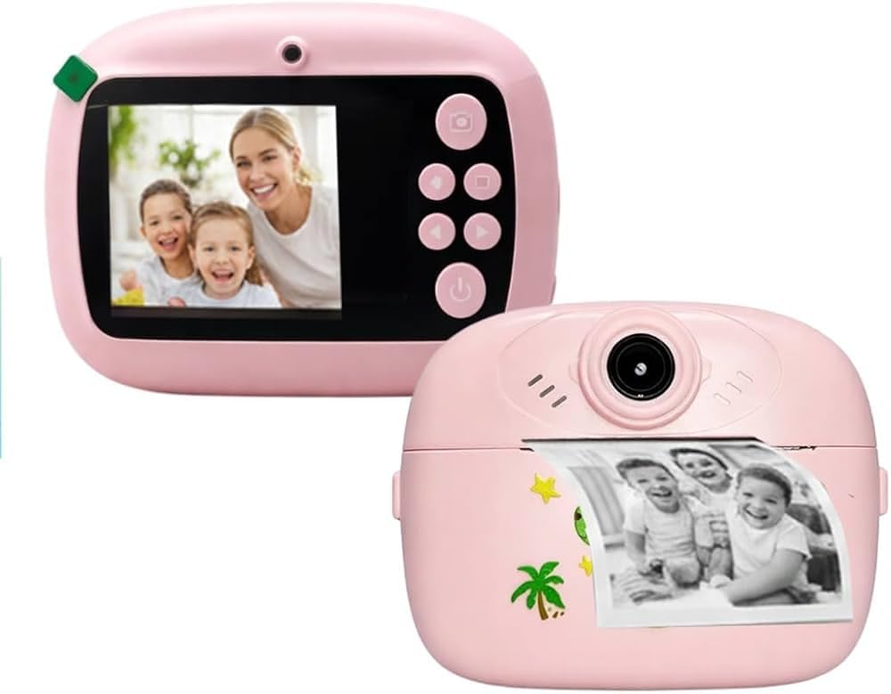 KP Kids Instant Print Camera with Built-in Printer, Digital Video Camera, One-Button Design, Display Screen, TF Card Slot, USB Charging, Includes Roll Paper-image-25