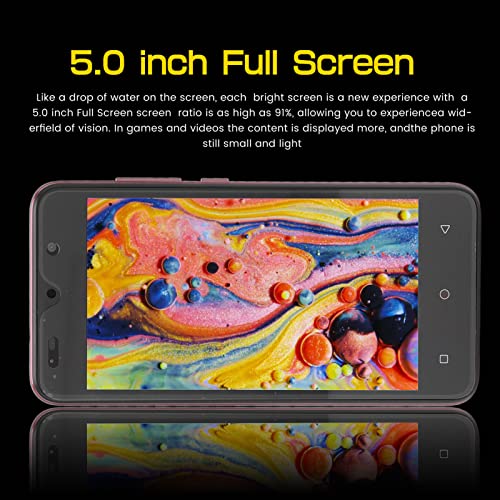 Dpofirs Unlocked Smartphone For Android 6, 5" Fhd Screen, 2Gb Ram 32Gb Rom, 2200Mah Battery, Gsm Unlocked Cell Phone, Facial Recognition, Dual Sim Slot Smartphone(Coffee Purple) #TOP1