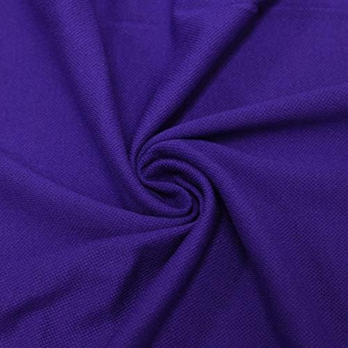 63" Wide Viscose Spandex Stretch Piqué Knit Fabric by The Yard-for Activewear, Accessories, Apparel, Polo Shirts, Joggers, Pants, Home Decor, and DIY Projects (Royal)
