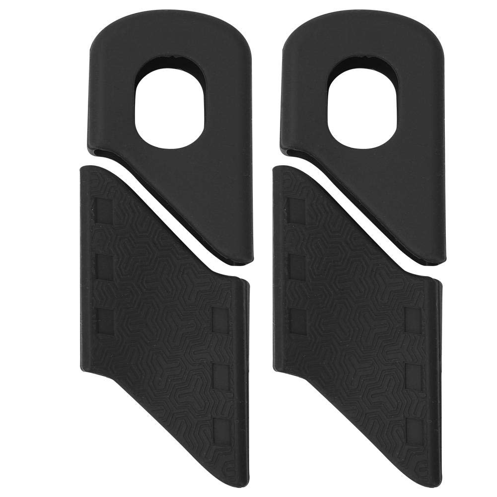 Vikye 4PCS Crank Protector, Silicone Sleeve Arm Boot Protector Bicycle Accessory for Most Kinds of Bicycles Cranks(black) - Image 4