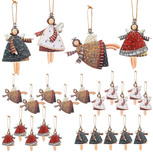 MUNSKT 20 Stück Kleine Engel Anhänger für Weihnachtsbaum...
