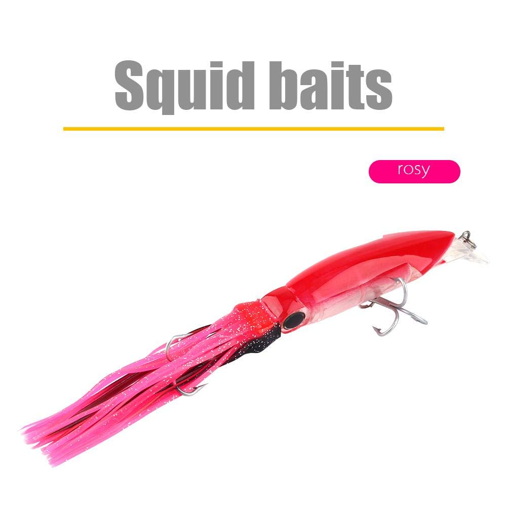 Lot De 2 Leurres Calamar LED Pour Pêche De Nuit - Lumineux Au Contact De L'Eau - Tailles 7,5 Cm Et 9,5 Cm - 8