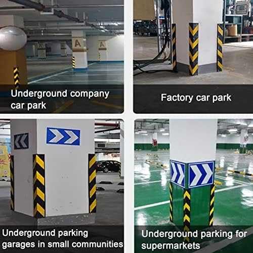 Protezione paraurti angolare in gomma a forma di L per parcheggio auto, protezione della parete del garage