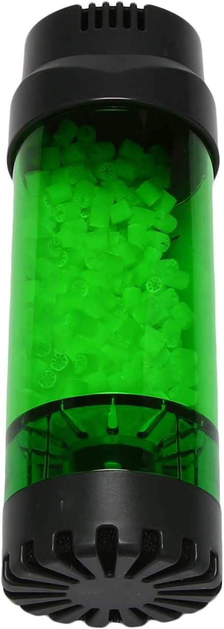 3X Aquarium Fish Tank Fluidized Moving Bed Filter Bubble Bio Media Filter with Air Stone and Sponge Filter LH-600