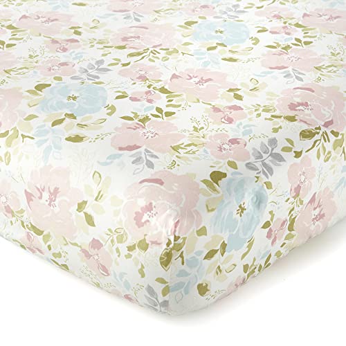 Levtex Baby Nest & Nod Amelia 3Pc Bedding Set, Cotton, Pink, (Quilt, Dust Ruffle, Crib Fitted Sheet) #TOP6