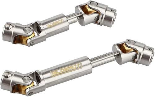 GLOBACT para TRX4M eje de transmisión de acero inoxidable 118 RC Crawler actualizaciones accesorios (plata, 2 piezas)