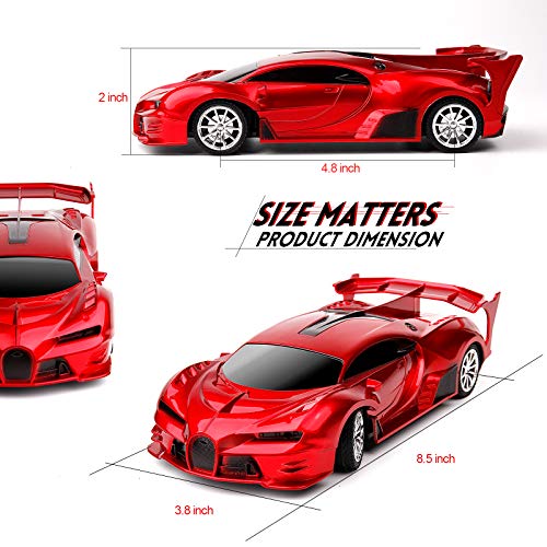 Kulariworld Remote Control Car 2.4Ghz Rechargeable High Speed 1/18 Rc Cars Toys For Boys Girls Vehicle Racing Hobby With Headlight Christmas Birthday Gifts For Kids (Red) #TOP5