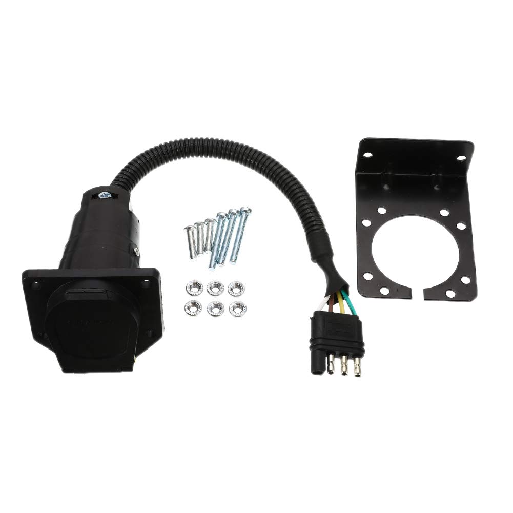 Buy SpeeVech 4Way Flat to 7Way Round Trailer Light Adapter Wiring