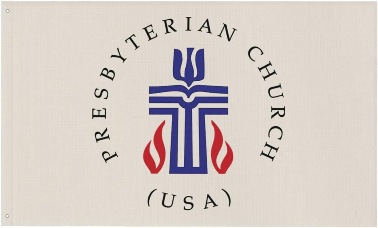 Presbyterian Church Cross Seal Double-Sided 3ply 3x5ft Polyester Flags: Durable, Reusable, And Vibrantly Decorative â€“ Perfect for Indoor and Outdoor Use