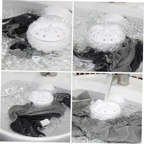 FRCOLOR Portable Mini Turbine Washer USB Powered Vibration Intensive Cleaner for Travel Business Trips Apartment Dorms Lightweight Compact Washing Machine
