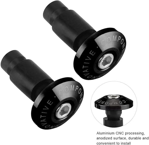 Miniatura 3 de Acouto Extremos de barra de vibración para motocicleta, extremo de manillar 70.315  0.866 in 78 pulgadas, enchufe universal para manillar, enchufe