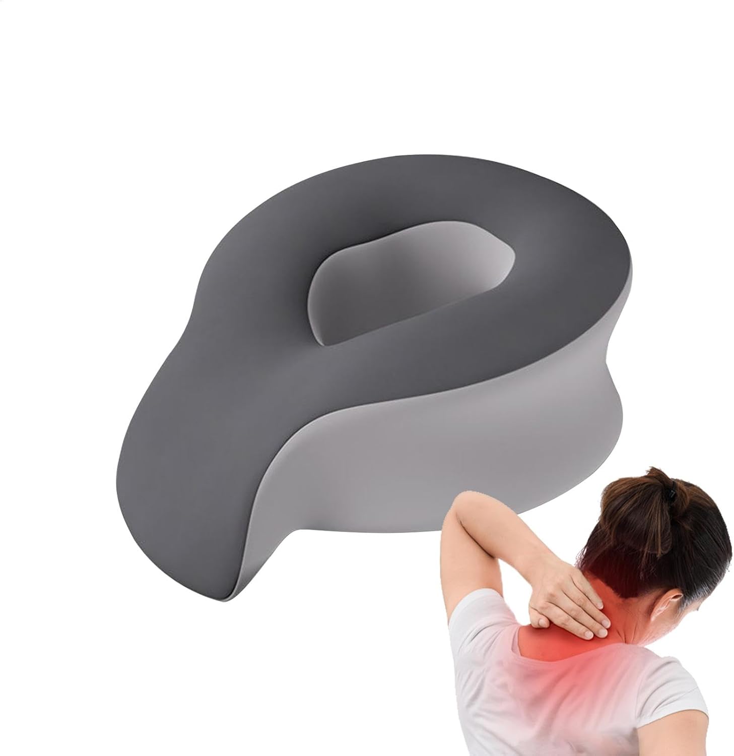 Uonguon Bed Massage Pillow, Face Down Support Pillow, High Elasticity Deep Sleep Tool for Travel, Business Trip, Home And Dormitory, Comfortable, Portable, Perfect for Relaxation